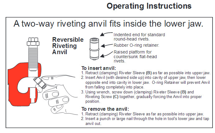 Carver EZ Rivet Tool